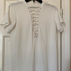 Ivory Criss Cross Top